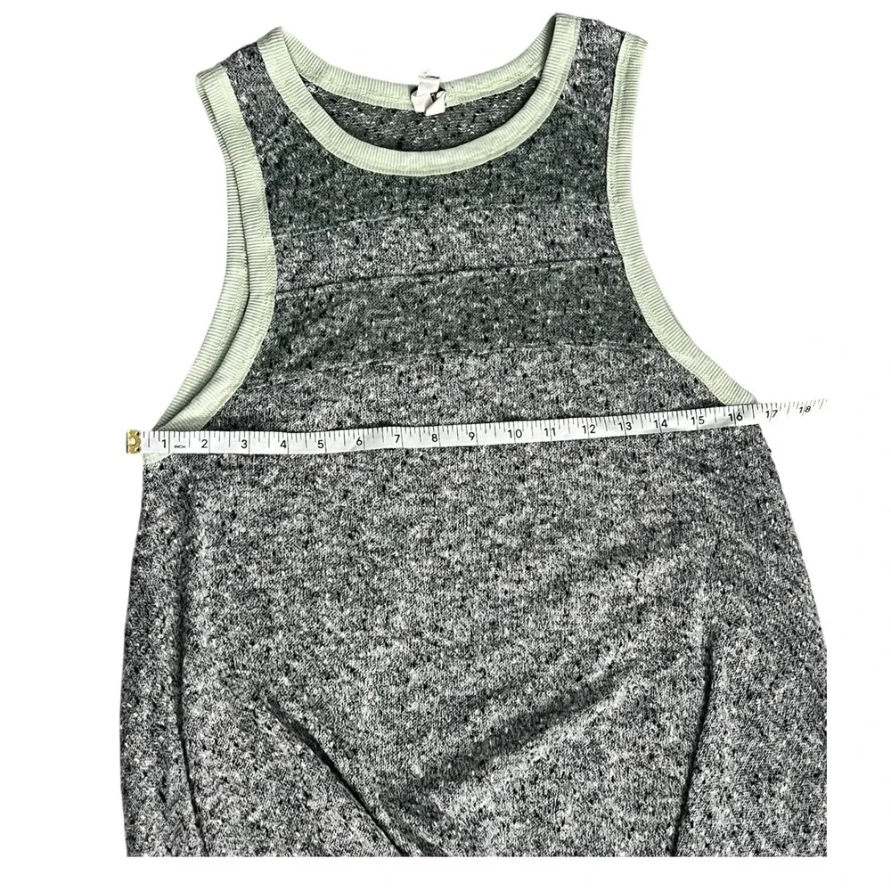 Free People We The Free‎ Heathered Gray High Low Tank Tunic M Boho Asymmetrical